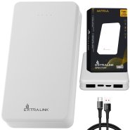 Extralink EPB-078W 10000mAh White | Powerbank | Power bank, USB-C Extralink EPB-078W 10000mAh White | Powerbank | Power bank, USB-C
