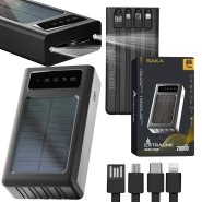 Extralink EPB-092 20000mAh Black | Powerbank | Solar Power bank, USB-C Extralink EPB-092 20000mAh Black | Powerbank | Solar Power bank, USB-C