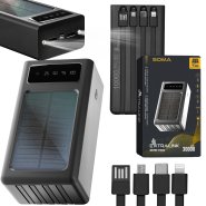 Extralink EPB-093 30000mAh Black | Powerbank | Solar Power bank, USB-C Extralink EPB-093 30000mAh Black | Powerbank | Solar Power bank, USB-C